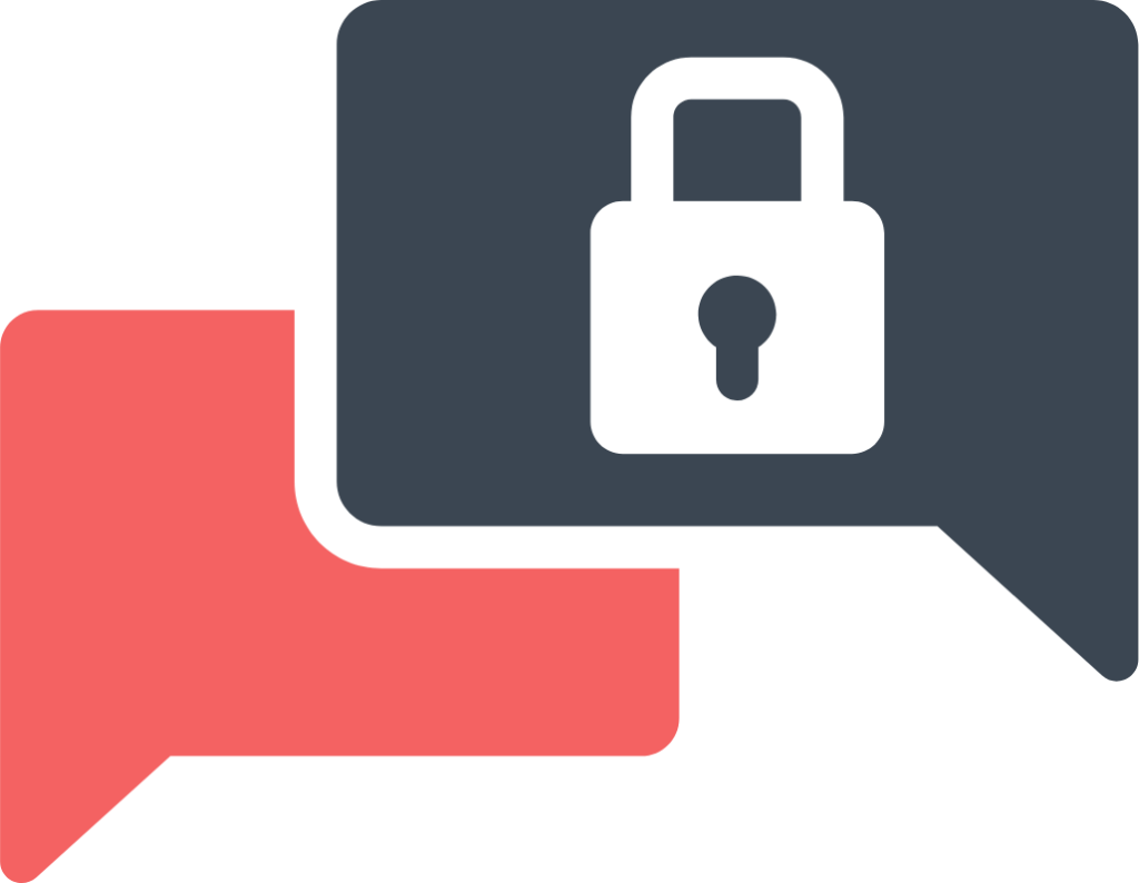 lock protect security 4 locked chat icon
