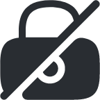 lock slash icon
