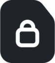 lockfile (rounded filled) icon