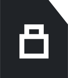 lockfile (sharp filled) icon