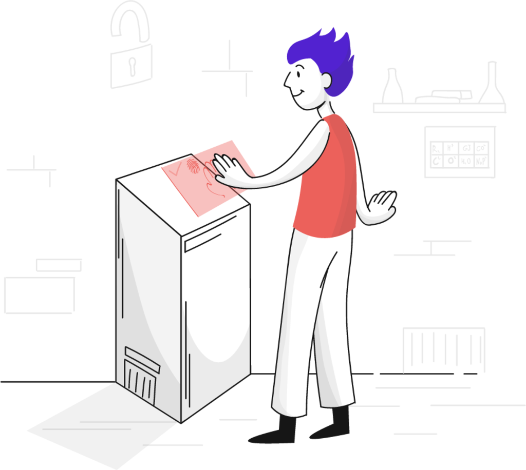 login safe secure identity user illustration