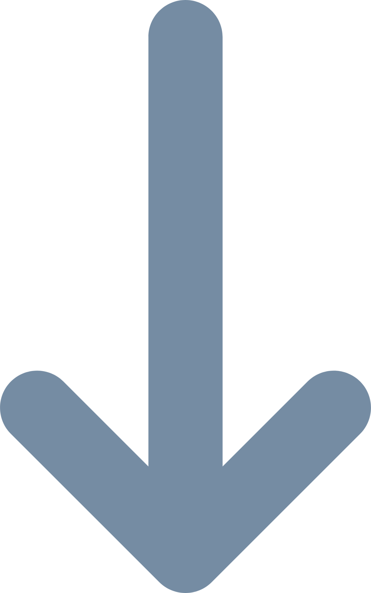 long arrow down icon