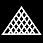 louvre pyramid icon