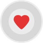 love heart plate icon