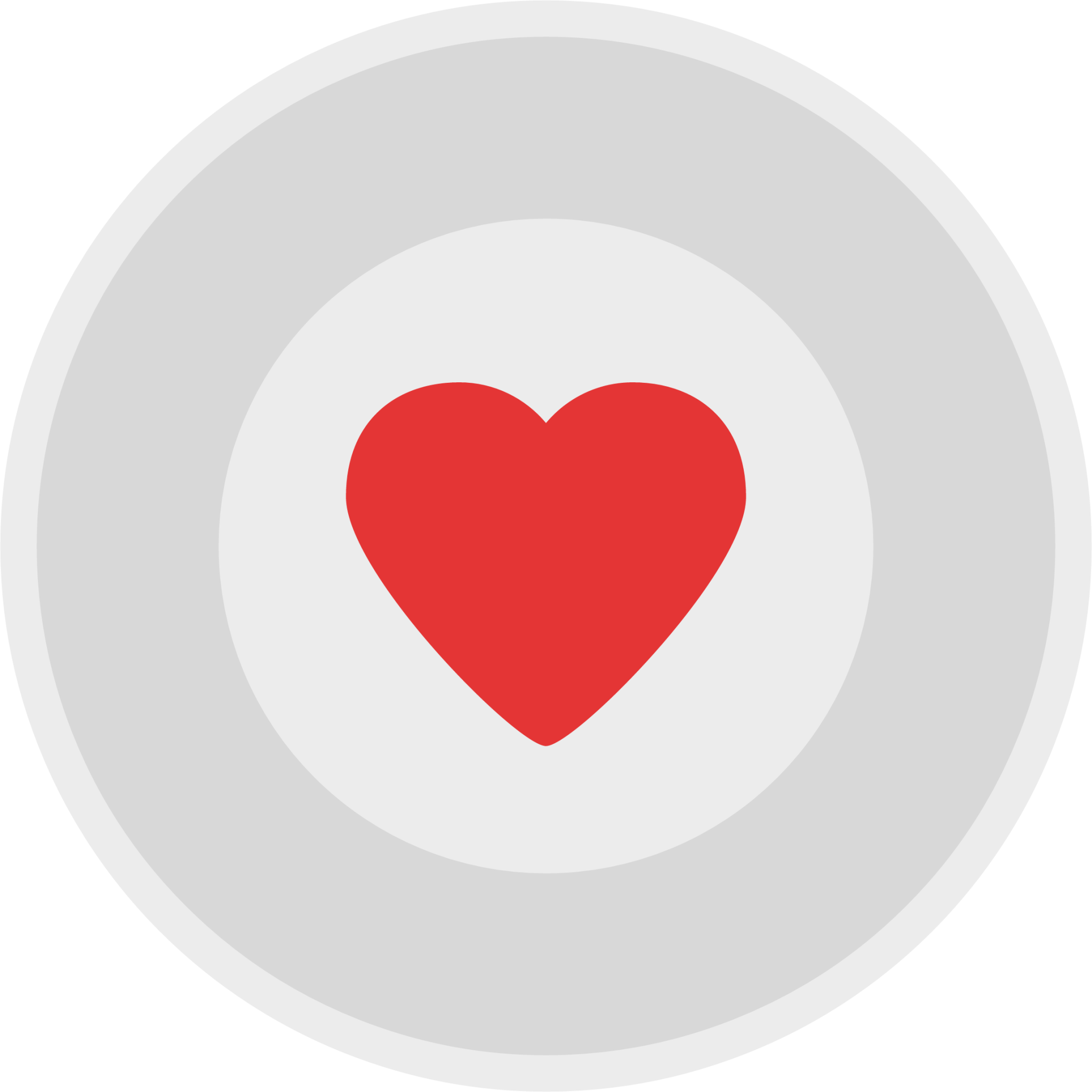 love heart plate icon
