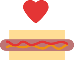 love hotdog icon