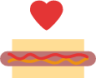 love hotdog icon