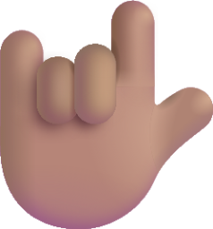 love you gesture medium emoji