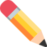 lower right pencil emoji