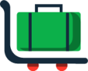 luggage trolley illustration