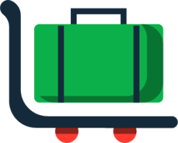 luggage trolley illustration