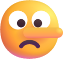 lying face emoji