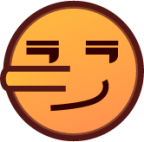 lying face emoji