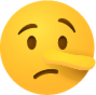 Lying face emoji emoji