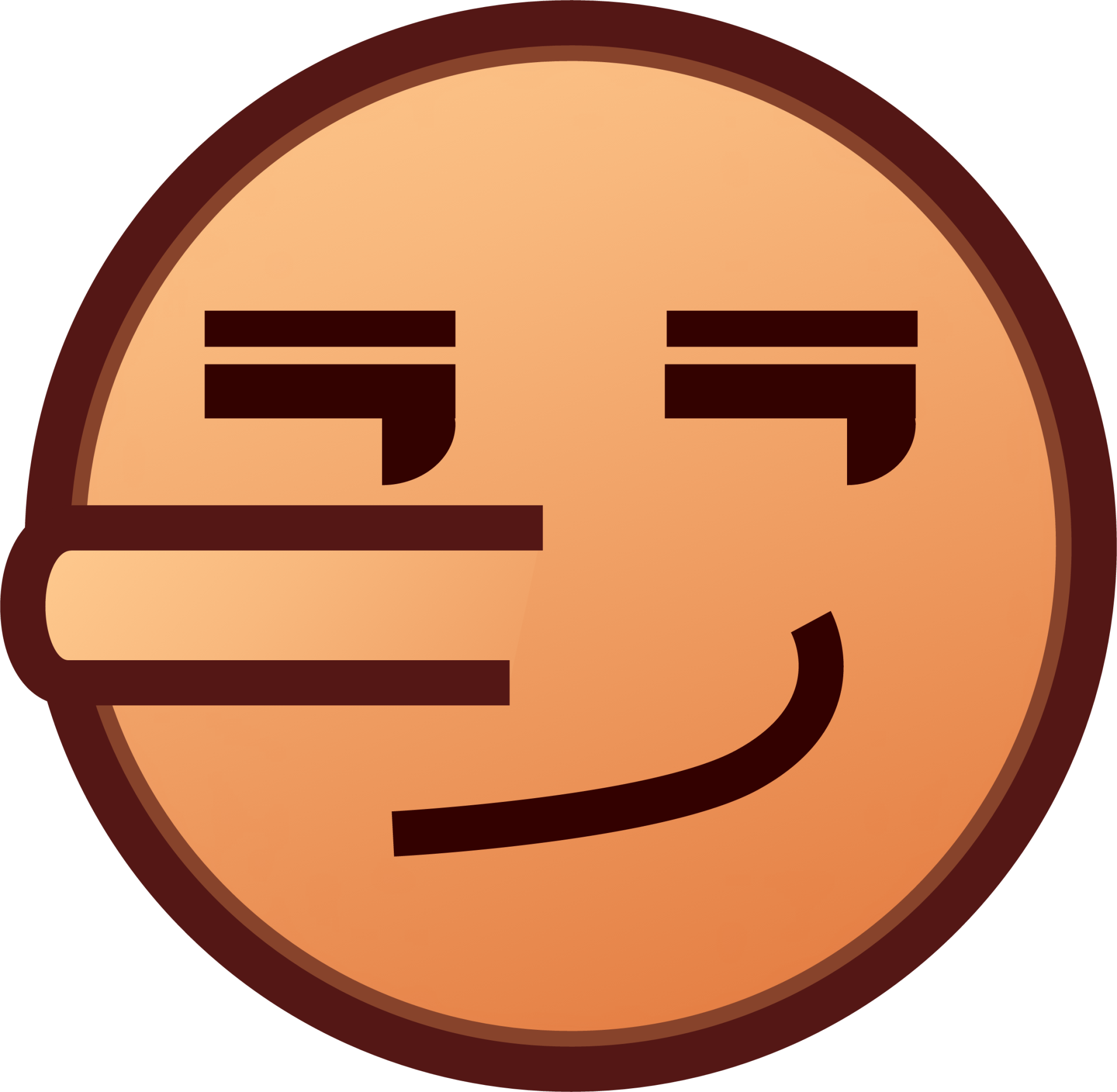 lying face (yellow) emoji