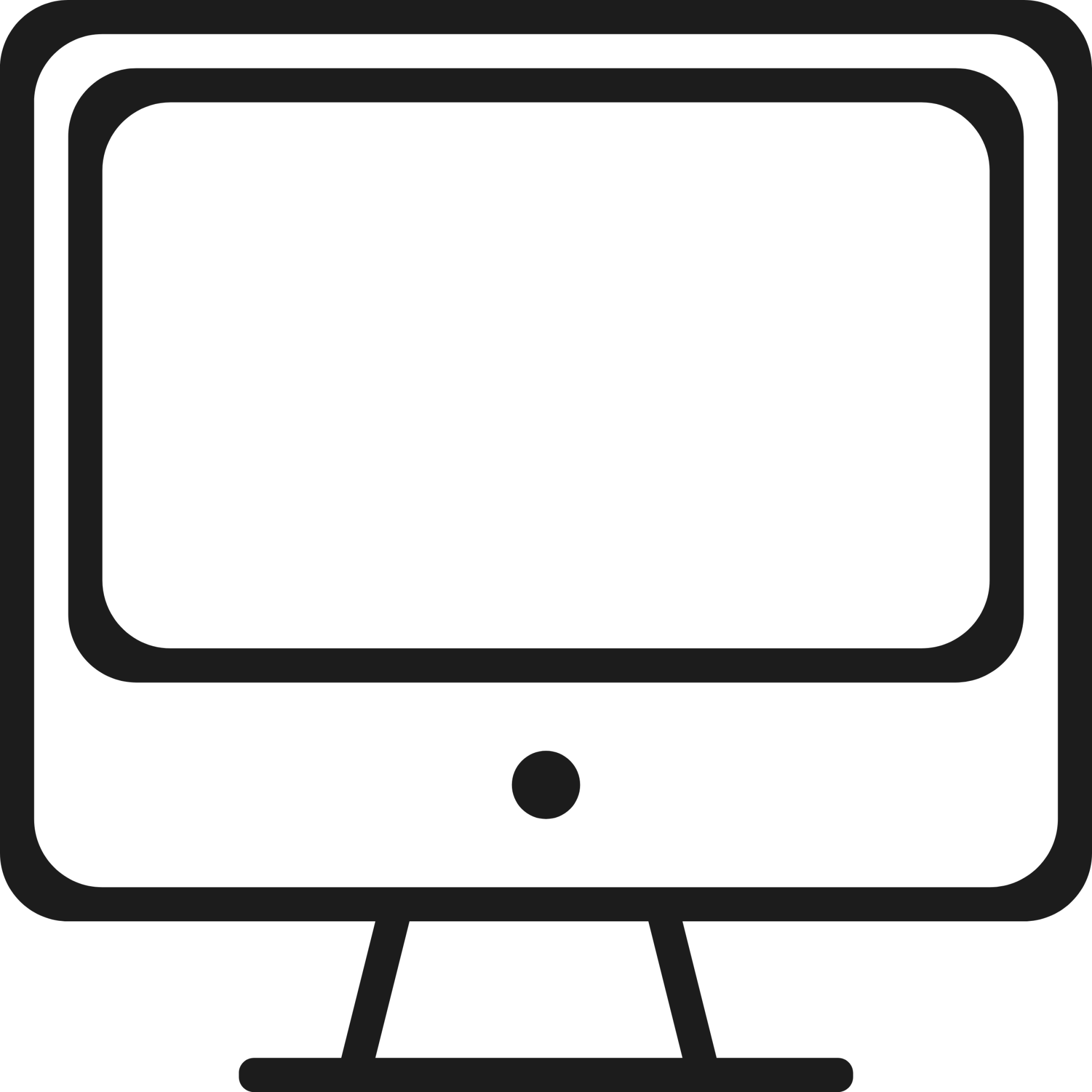 desktop icon black and white
