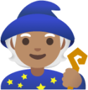 mage: medium skin tone emoji