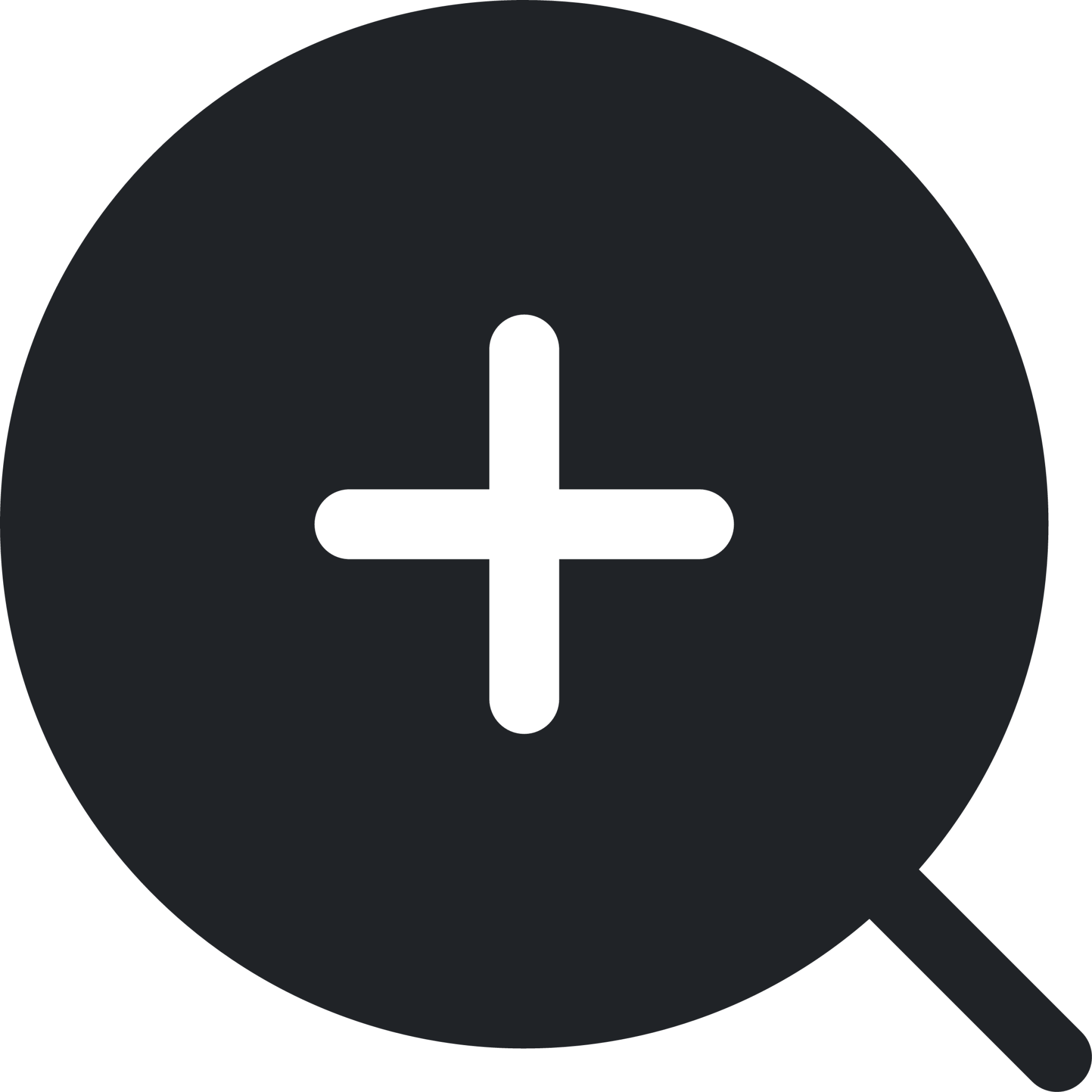 magnifier (rounded filled) icon