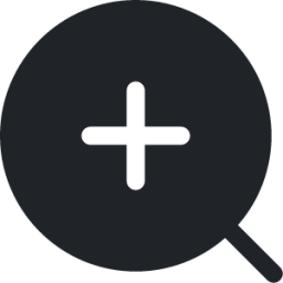 magnifier (rounded filled) icon