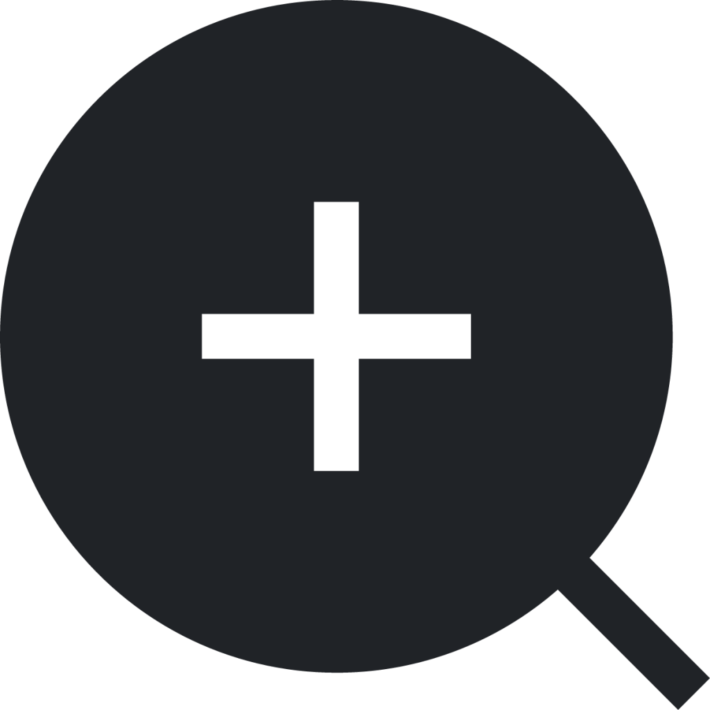 magnifier (sharp filled) icon