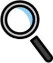 magnifying glass tilted left emoji