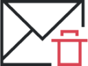 mail deleted icon