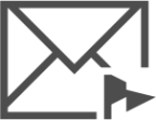 mail flag icon