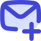 mail inbox envelope add 1 envelope email message add plus new icon
