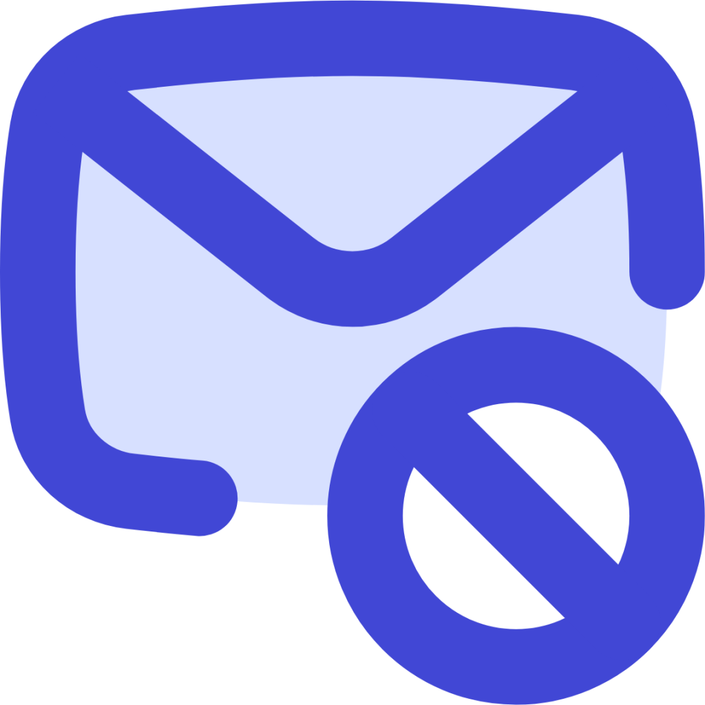 mail inbox envelope block envelope email message block spam remove icon