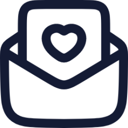 mail open love icon
