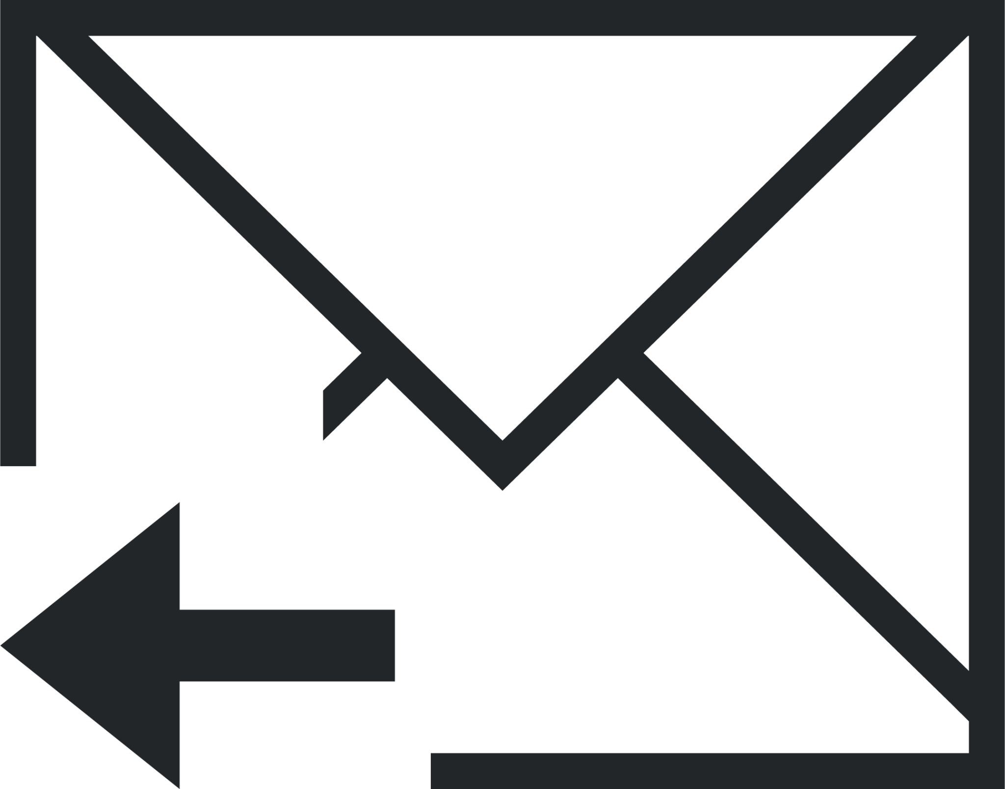 mail reply sender icon