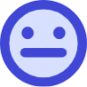 mail smiley straight face chat message indifferent smiley emoji face poker icon