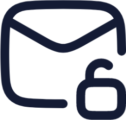 mail unlock icon