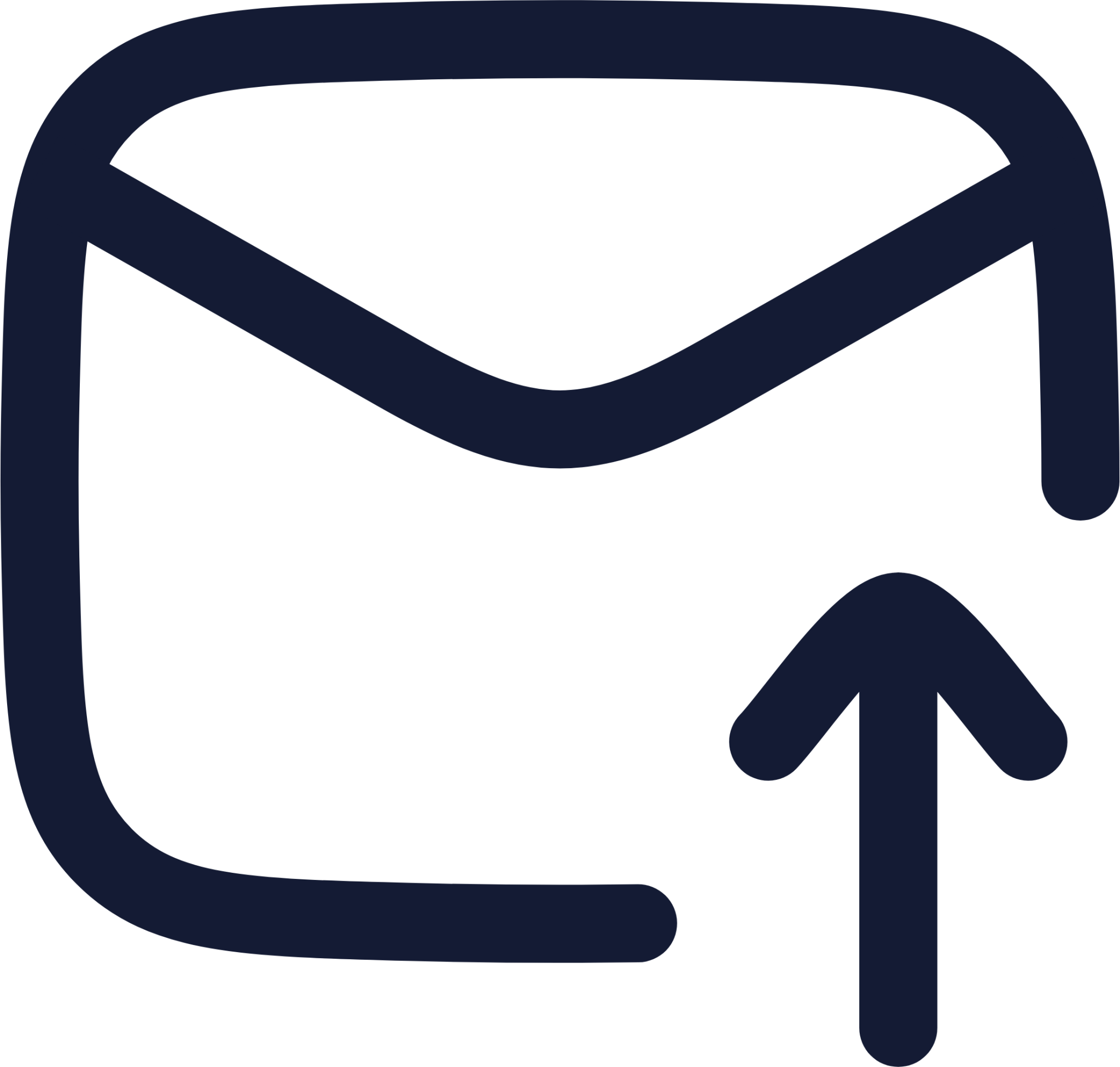 mail upload icon