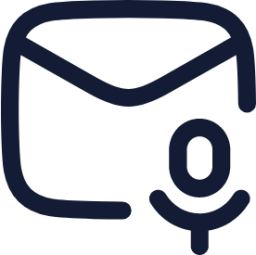 mail voice icon