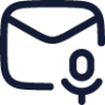 mail voice icon
