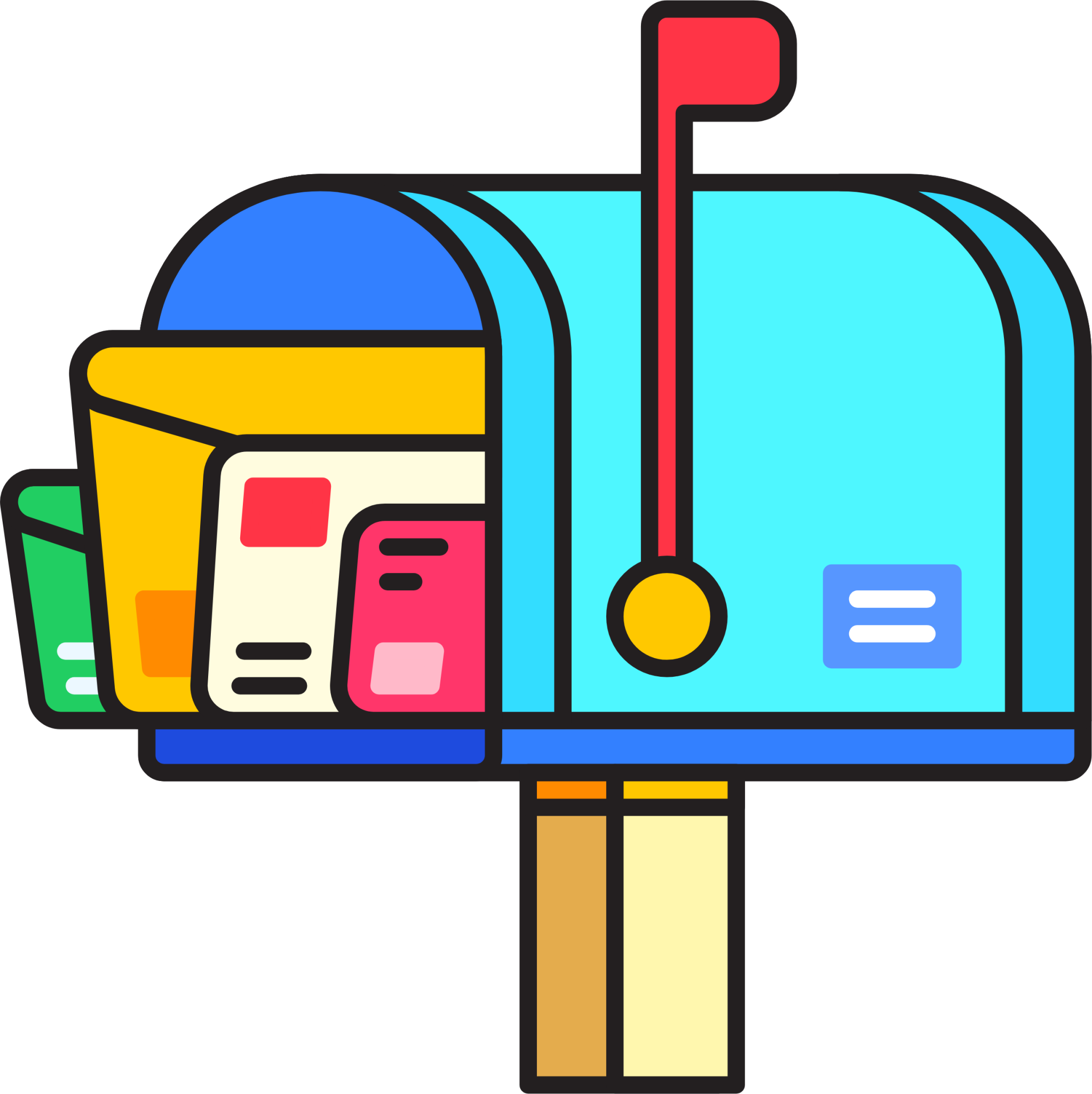 Mailbox Illustration Download For Free Iconduck   Mailbox Illustration 2046x2048 47eke7m6 