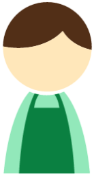 male apron green icon