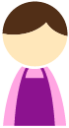 male apron purple icon
