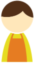 male apron yellow icon