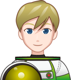male astronaut (white) emoji
