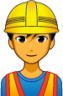 male construction worker emoji