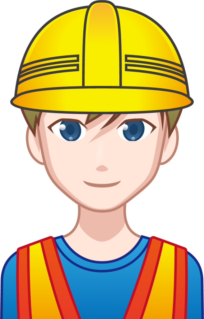 male construction worker (white) emoji