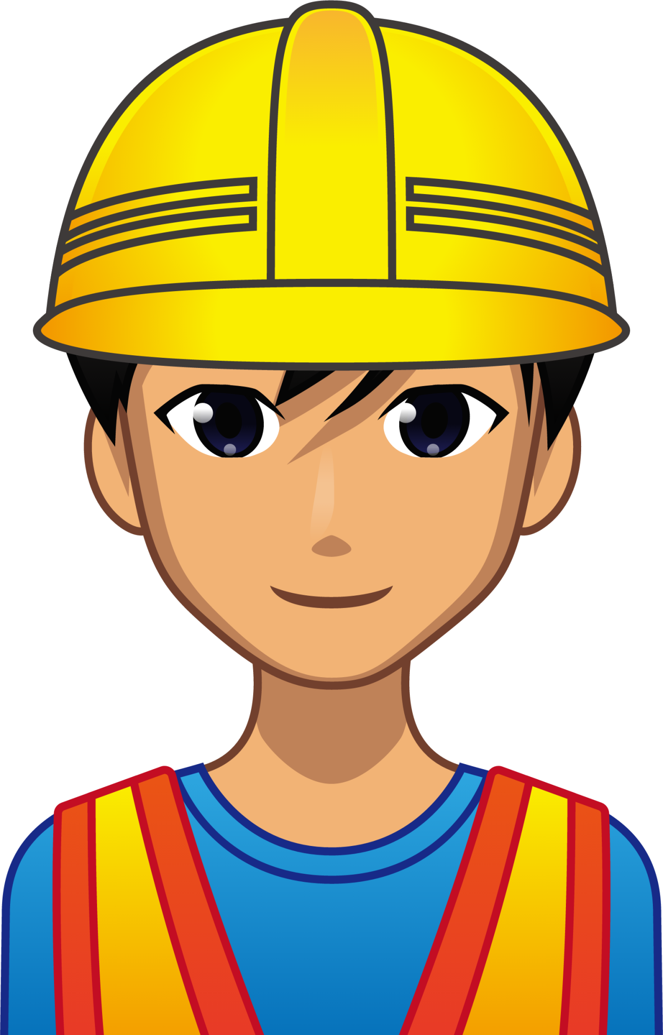 male construction worker (yellow) emoji