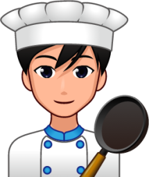 male cook (plain) emoji
