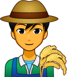 male farmer emoji