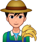 male farmer (plain) emoji