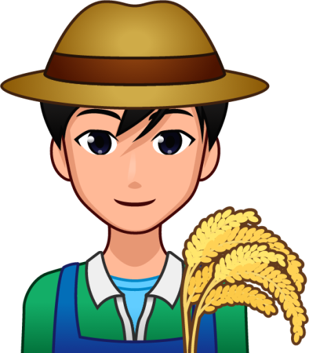 male farmer (plain) emoji