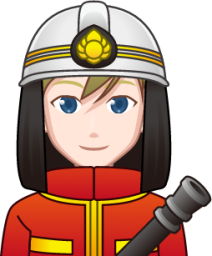 male firefighter (white) emoji