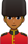 male guardsman (brown) emoji